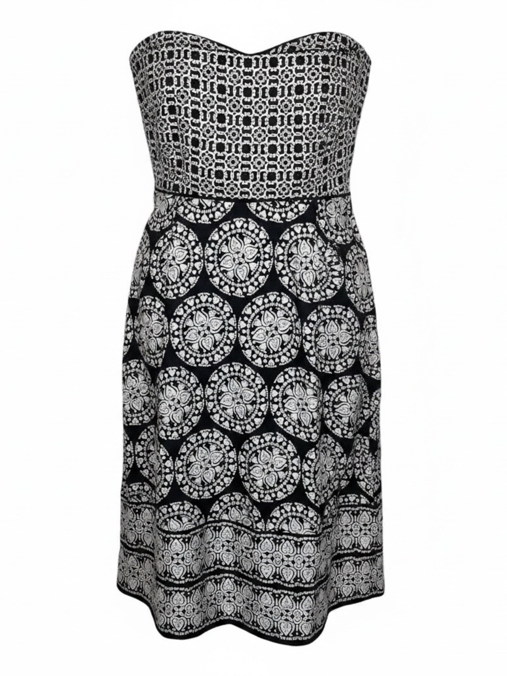 White House Black Market Strapless Sweetheart Bustier Dress